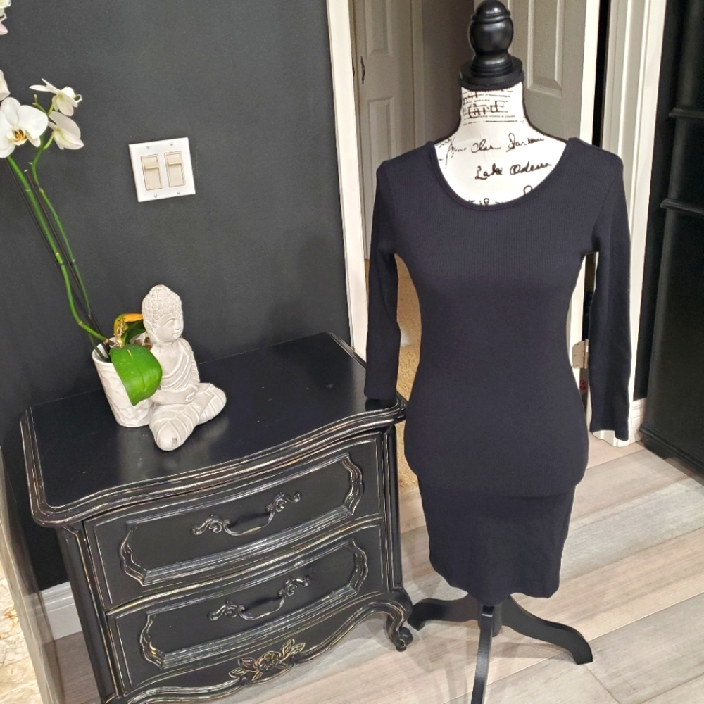 Black Knit Dress